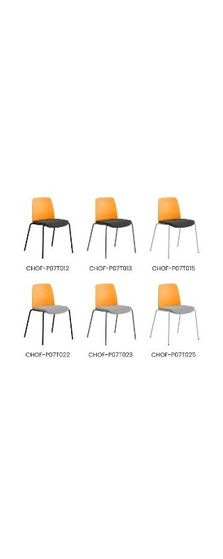 STOL MED TYGSITS, PLASTRYGG OCH FYRBENSSTATIV – CHOICE ORANGE