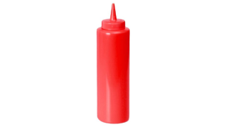 SQUEEZE BOTTLE RED MEDIUM 355 ML