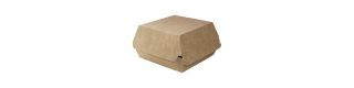 Hamburgerbox 120x120x80 mm brun/vit 240-p