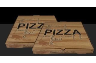 PIZZAKARTONG BISTRO 33x33x3,5cm 100-p