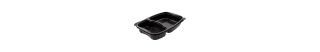 Mikroform Bistro 2-fack 910 ml svart 300-p