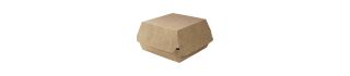 Hamburgerbox 120x120x80 mm brun 240-p