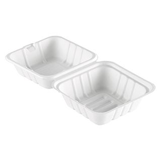 Hämtbox Biopak 475 ml Vit (162x152x80mm) 200-p