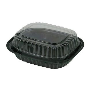 SALLADSBOX 300 ML MED LOCK SVART 200st