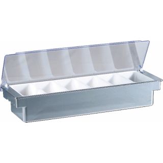 COCKTAIL DISPENSER PLASTIC CHROME 6 INSERTS