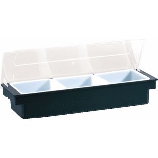 COCKTAIL DISPENSER PLASTIC BLACK 3 INSERTS