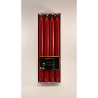 Kronljus stearin 28 cm röd 96-p