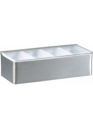 COCKTAIL DISPENSER 4 INSERTS STEEL