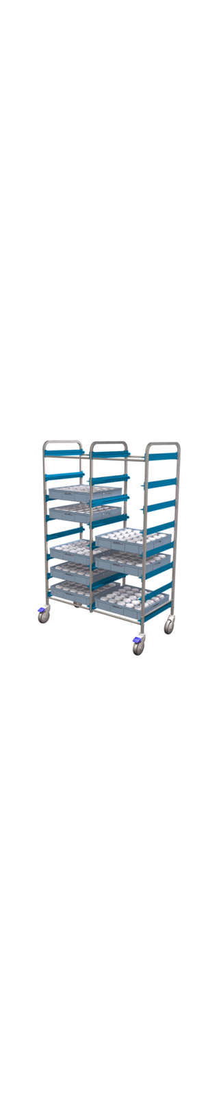 KORGVAGN HÖG DUBBEL 46 X 46 CM DISKKORG