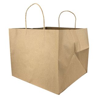 Pizzakasse med tvinnande handtag p-100