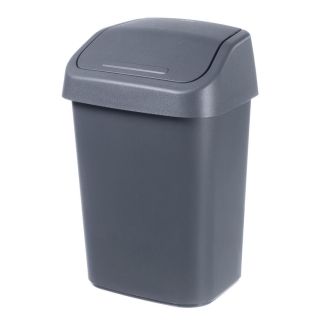 Papperskorg med lock Katrin 50-lit svart