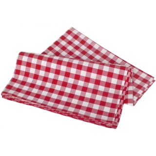 Bistroduk röd rutig ca 75x75cm
