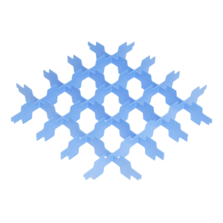 FACK 87/25 GLAS BLÅ