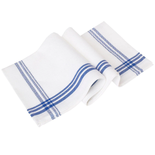 Kökshandduk Blå Halvlinne 6-P
