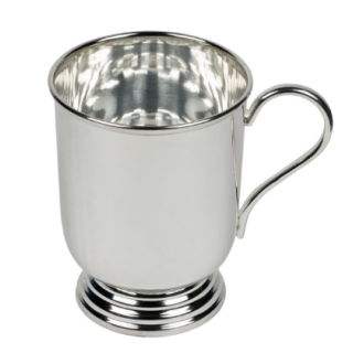JULEP MUG SILVER PLATED WITH HANDLE 355 ML