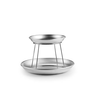 SKALDJURSFAT I ALUMINIUM D36CM, H5,5CM