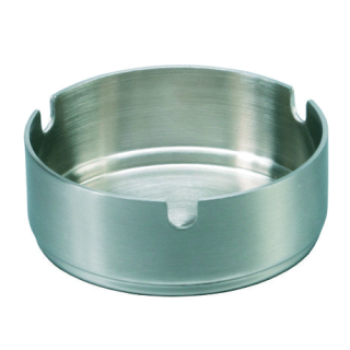 STACKABLE ASHTRAY STAINLESS STEEL D 80 MM
