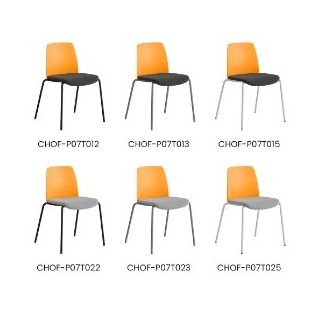 STOL MED TYGSITS, PLASTRYGG OCH FYRBENSSTATIV – CHOICE ORANGE